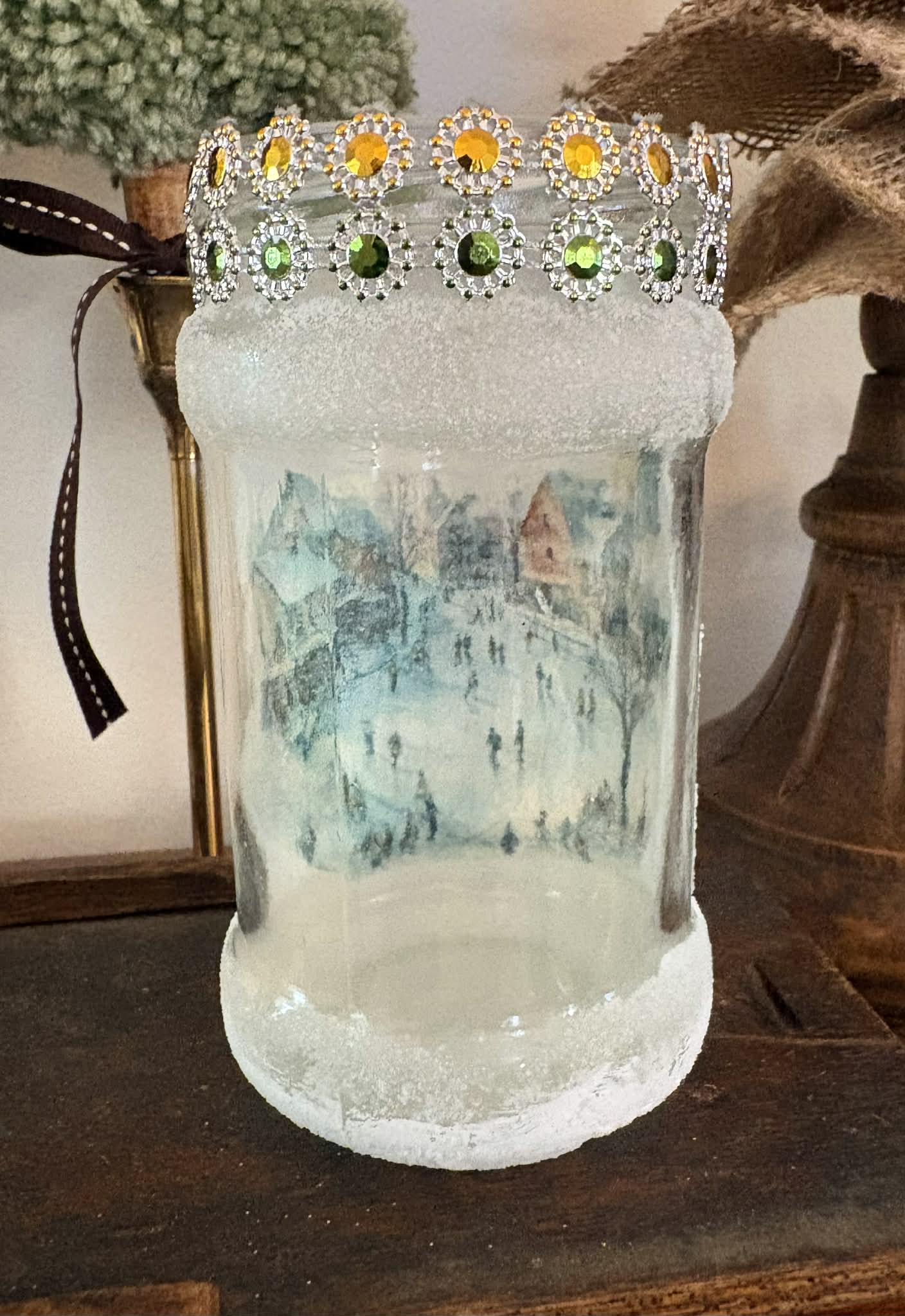 Winter Themed Recycled Jar sm