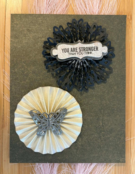 Rosette Paper Embellishments Strong Butterfly