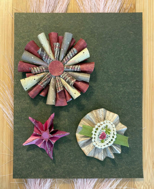 Rosette Paper Embellishments Victorian Style