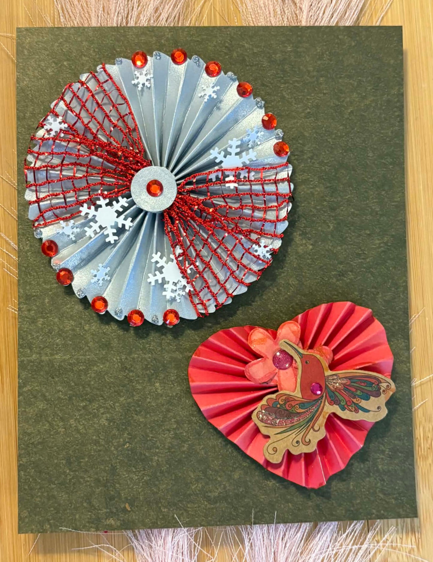 Rosette Paper Embellishments Winter Love