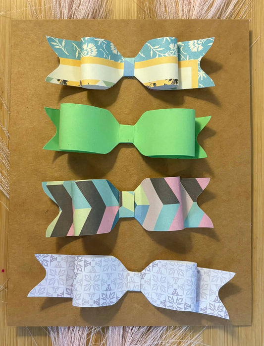 Bow Embellishment Spring Multi Paper