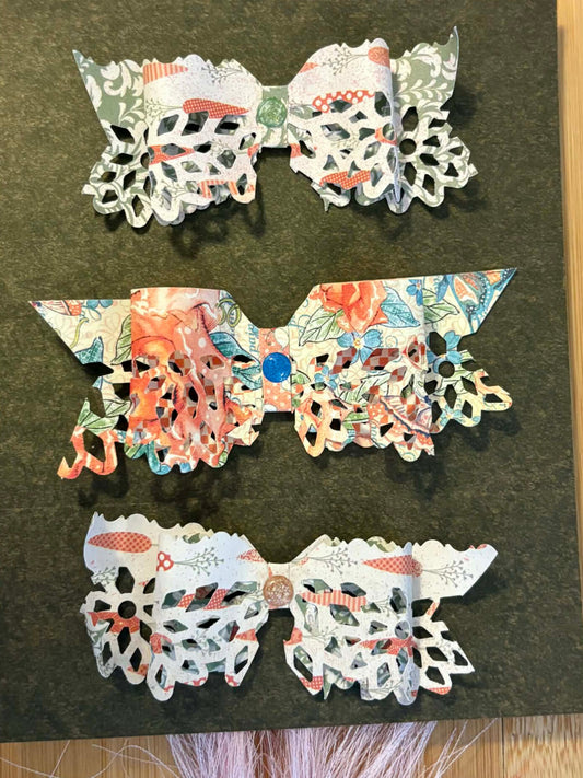 Bow Embellishment Spring Paper