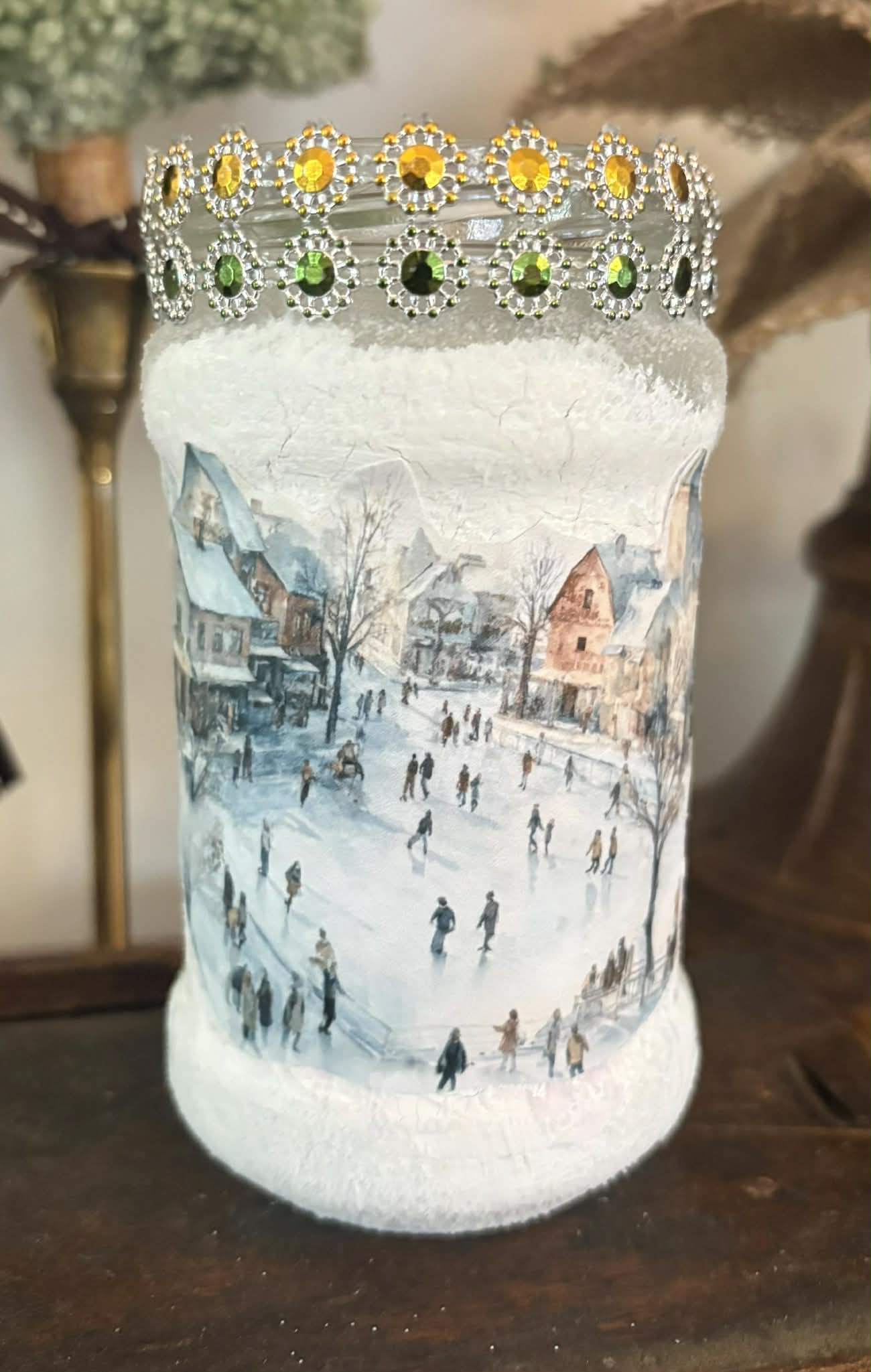 Winter Themed Recycled Jar sm