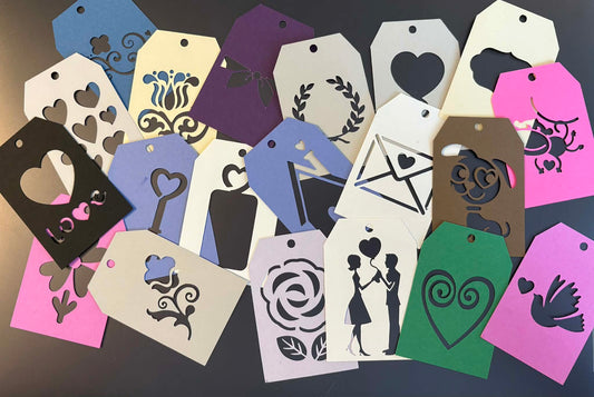 Tag Overlay's 20 Assorted 3" X 2"