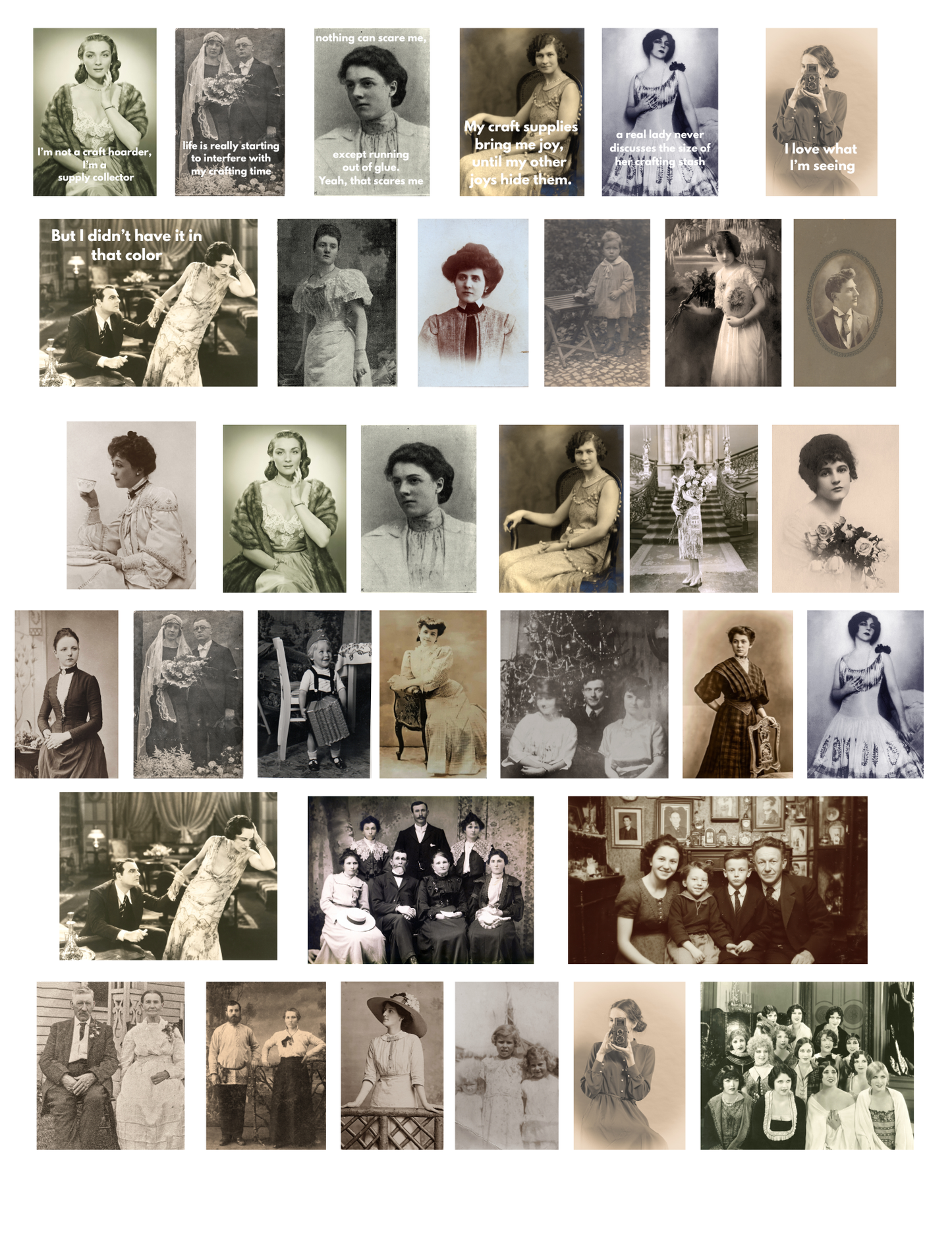 Assorted Antique Photos of Ladies free