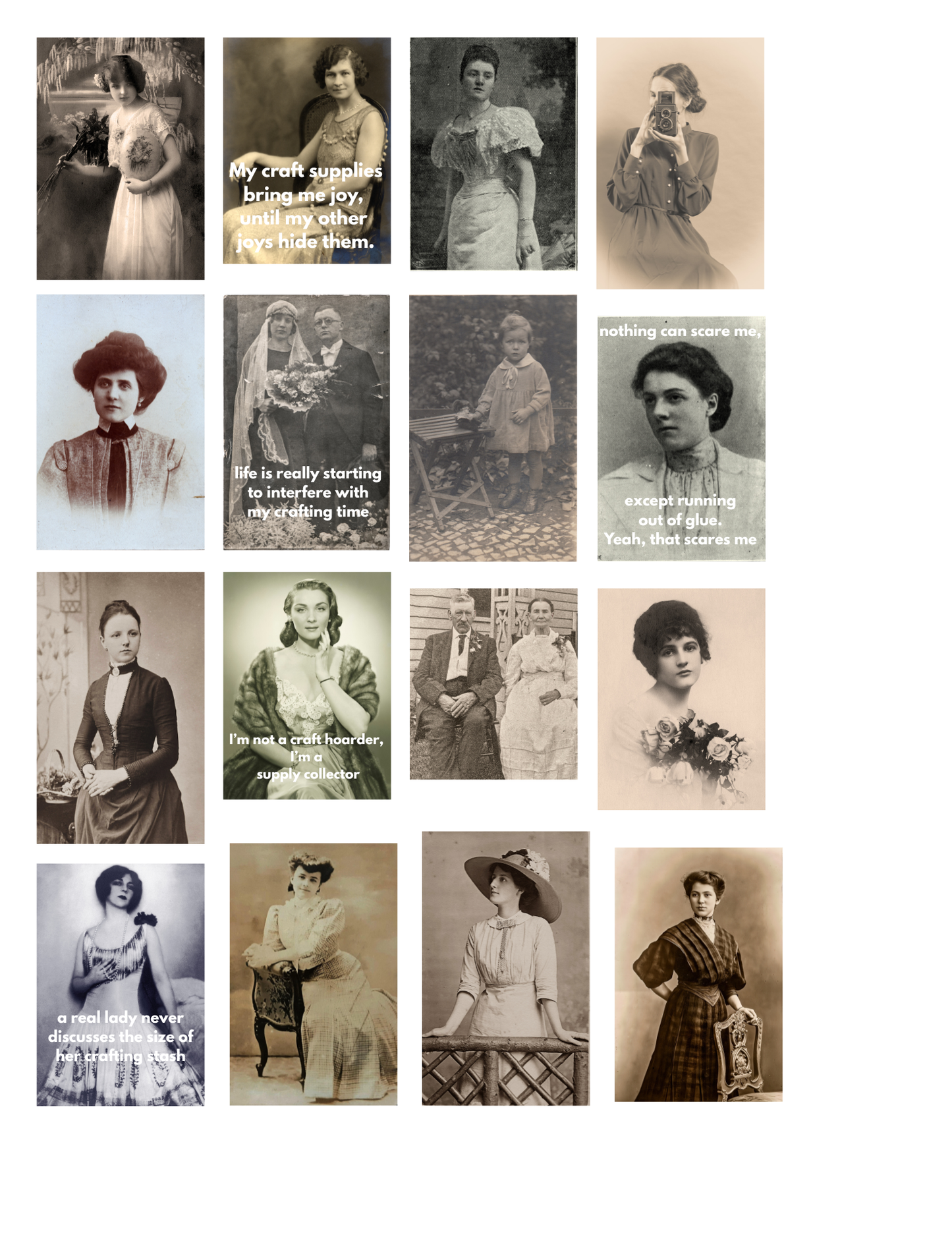 Assorted Antique Photos of Ladies free