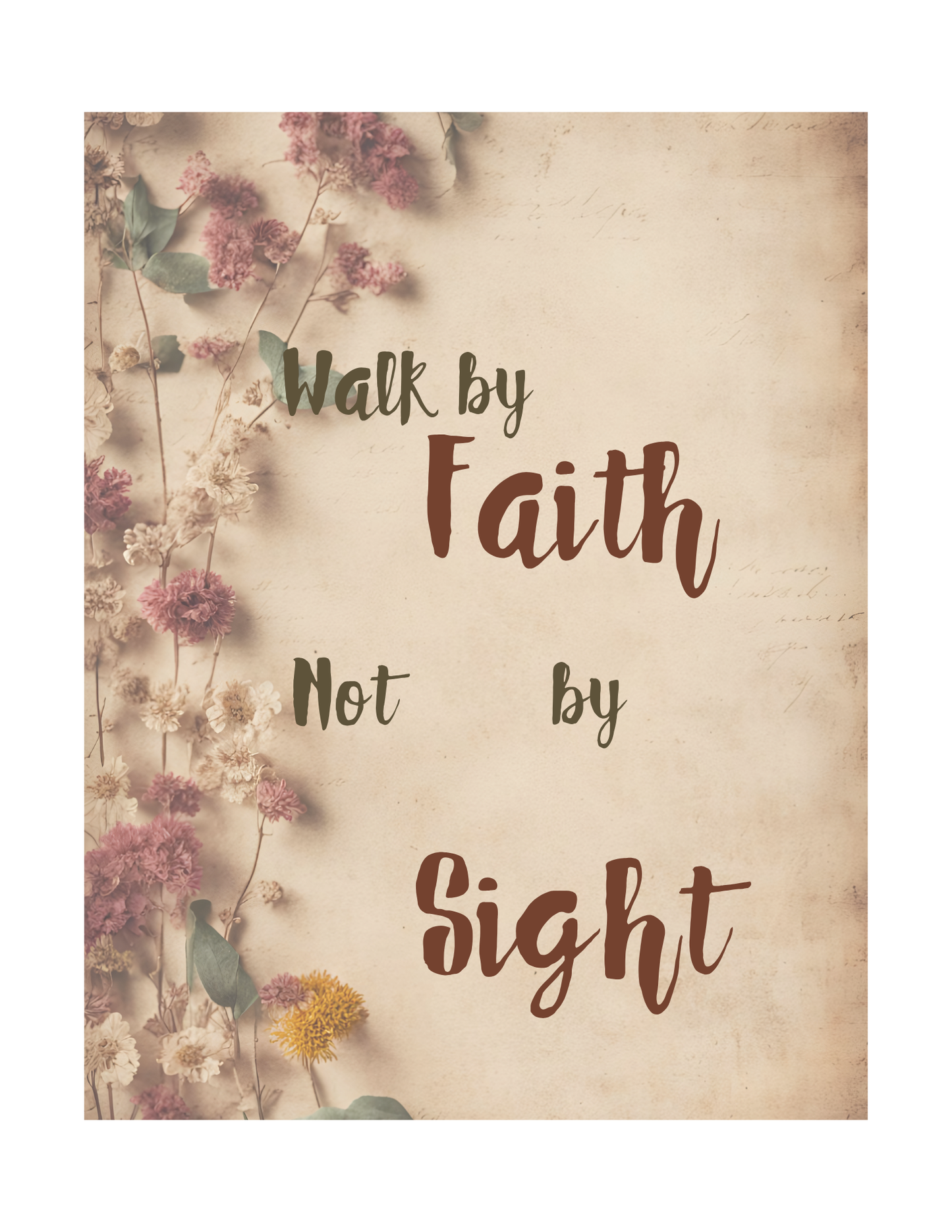 walk by faith free printable